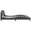 Cadre de lit vidaXL Gris foncé 152x203 cm Velours-97706088-97706080