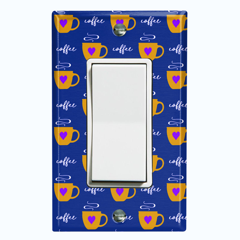Plaque murale berçante 1 tasse, Bleu foncé