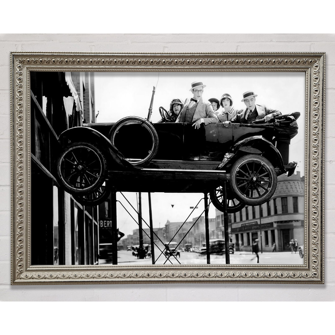 Harold Lloyd Car Jack - Einzelner Bilderrahmen Kunstdrucke