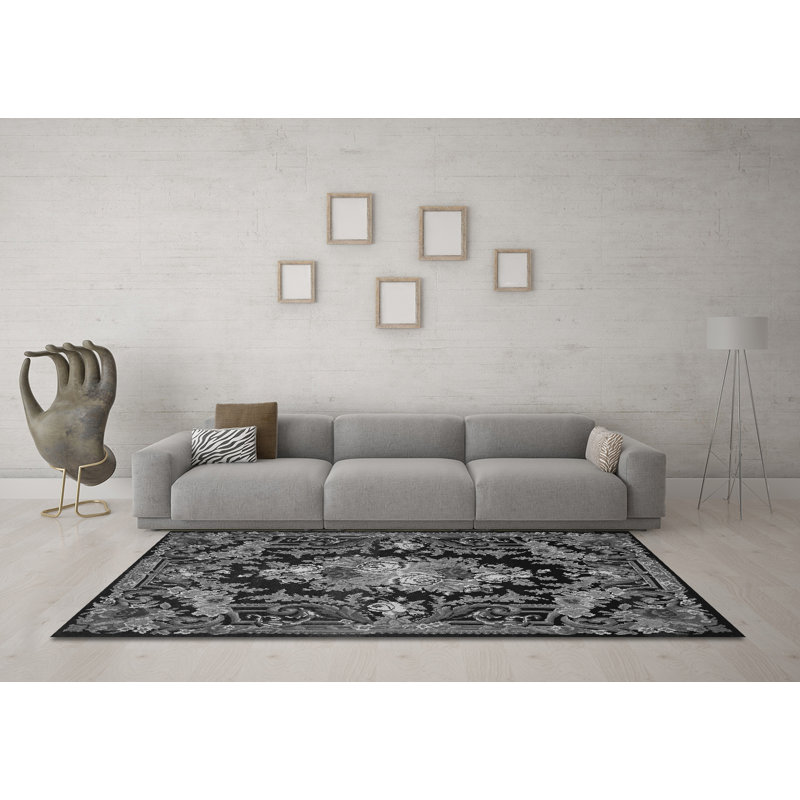 Oline Performance Oriental Indoor Rug, Round 8'