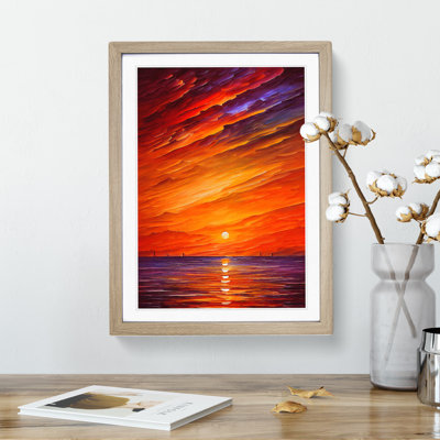 Ocean Sunset View No.6 - Single Picture Frame Print