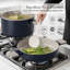 Batterie de cuisine en céramique 8 pièces-115139845