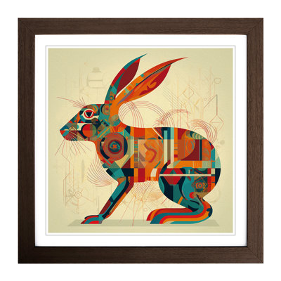 Hare Constructivism No.3 - Framed Print