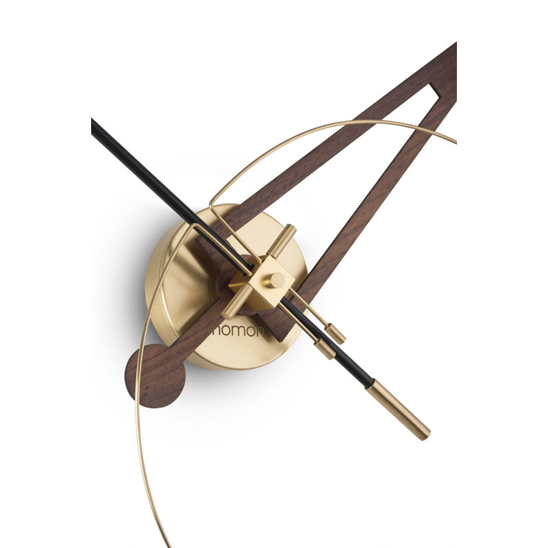 Cris Metal Analog Wall Clock, Gold