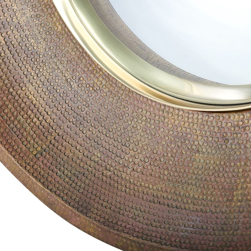 Stella Round Metal Wall Mirror
