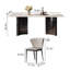 Ensemble de table de salle à manger rectangulaire en marbre blanc-104977365-125121018