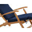 Steamer Reclining Chaise Lounge with Sunbrella Canvas Cushion-403105809
