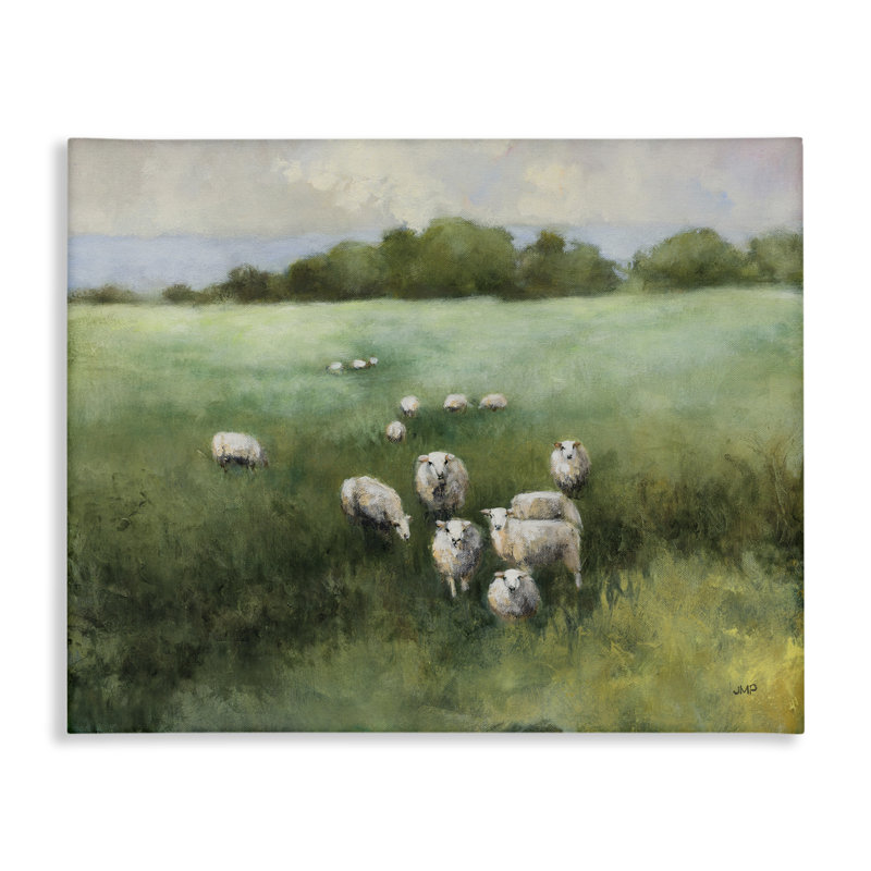 "Field Day Sheep", art mural par Julia Purinton, H 30 po x l 40 po