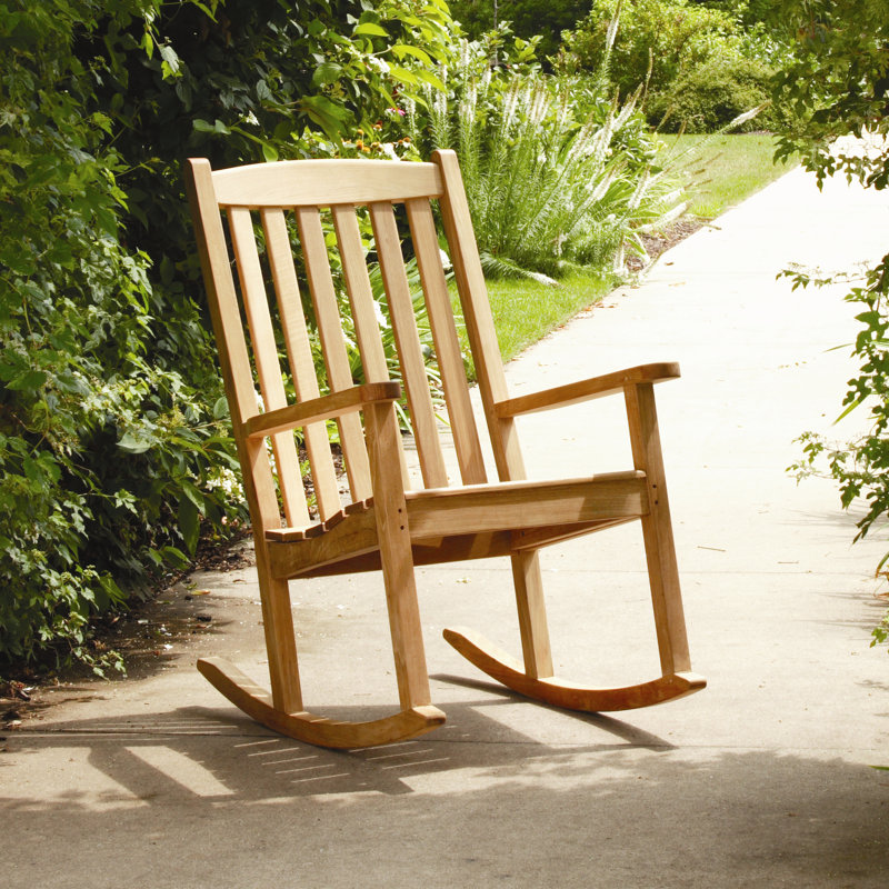 Brittany Teak Outdoor Rocking Armchair