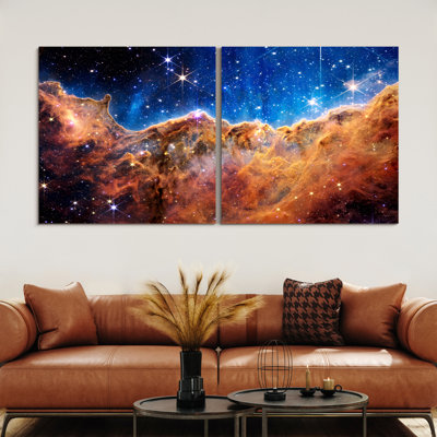 " Mountains Of The Carina Nebula I & II " 2 - Pieces
