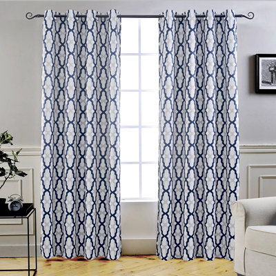 Paire de rideaux obscurcissant et isolant avec œillets Elfrida