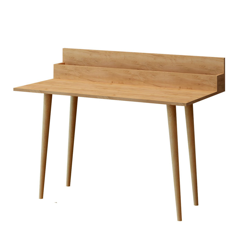Modern Oak Study Desk, 39.4 x 37.0 x 23.6 inches | 100% Melamine Coated Particle Board, Thickness: 0.7 inches | Wall-Mountable, Scandinavian Design, Perfect for Home Office & Study Spaces, Stylish & Functional