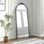 Nicollete Black Metal Framed Full Mirror