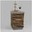 Propane tank bracket fire pit lid side table