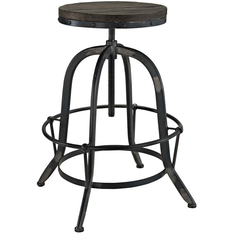 Tabouret de bar Collect Wood, Noir