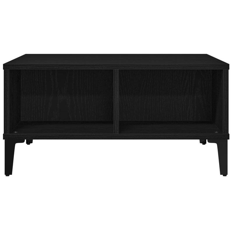 Coffee Table with Storage, Black Oak