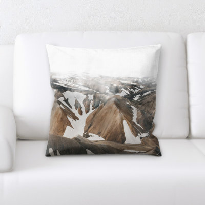 Microsuede Reversible Throw Pillow