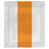 Blanc / milieu orange