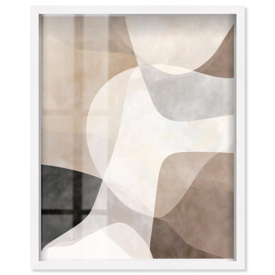 Décoration murale bohème Earthy Overlays IV par Art Remedy, cadre blanc, 24 x 30