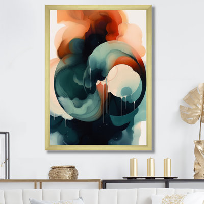 «Halliburton Abstract Shapes and Line», reproduction d'art sur toile V