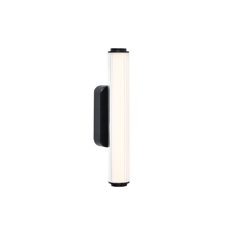 Plastic Flush Mounted Sconce, 32 cm H x 10 cm W x 5.5 cm D, Black, 760