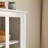 Buffet Cabinet, Retro Style with Double Glass Doors &amp; Bell Handles | E1 MDF | UV Paint Finish