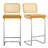 Baumgartner Upholstered Counter Stool with Metal Frame-690045987-690045986-690046010
