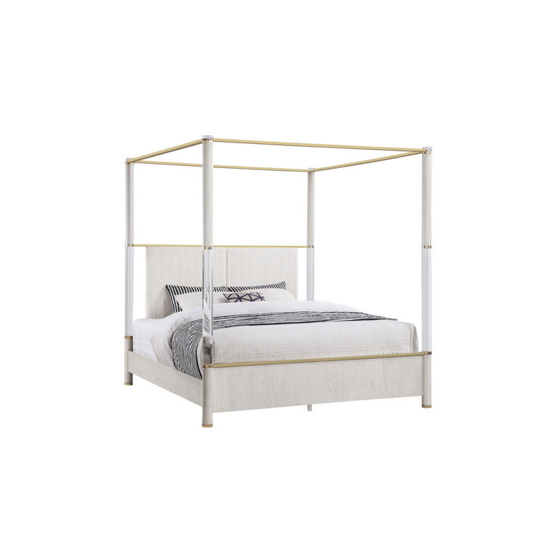 Malco Queen Oak Four Post Bed