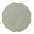 Dakota Traditional 24"Dia Round 1-Shelf End Table with Scalloped Top-804406516