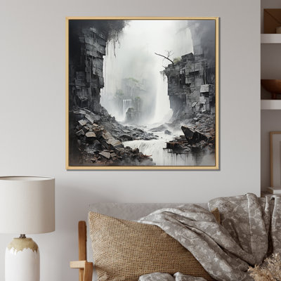 «Adventourous Waterfall Caves I», reproduction sur toile