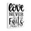 Love Never Fails - Wrapped Canvas Print-1254139301