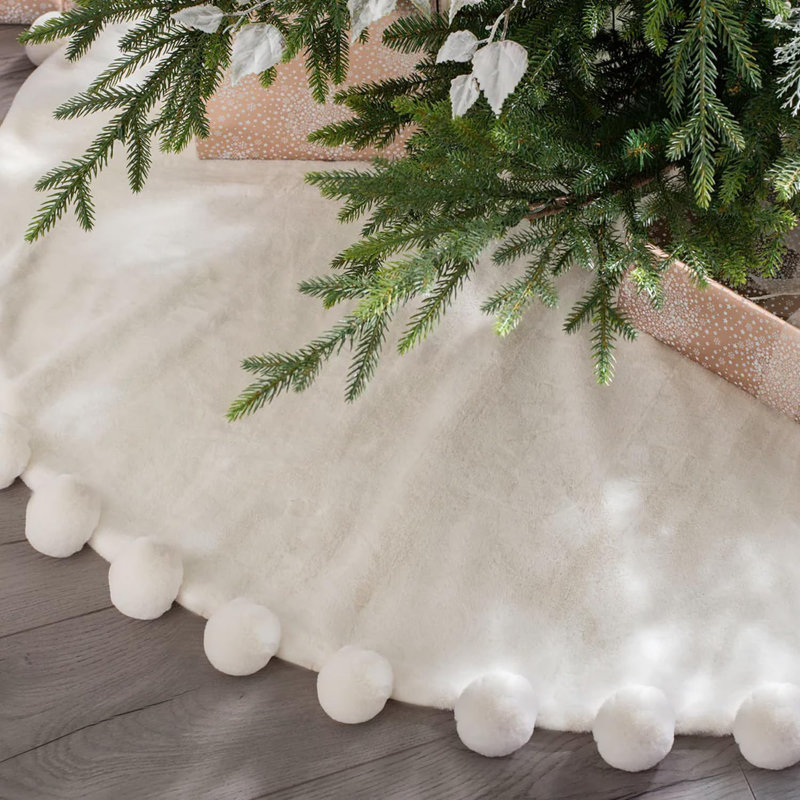 Abstract Polyester Blend Tree Skirt