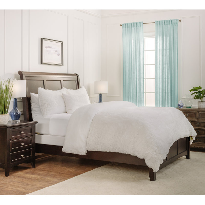  Ensemble de housse de couette ultra doux, Blanc, Housse de couette très grand et 2 taies