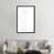 Toile avec cadre gris