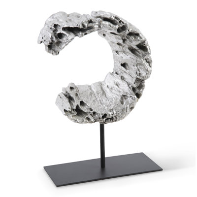 Cast Eroded Circle on Stand