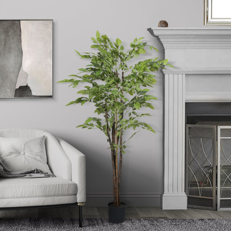 Ficus artificiel en pot 67 po
