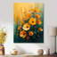«Green and Yellow Poppies Blooms» - impression d'art mural coquelicots-1155672468-1155672554