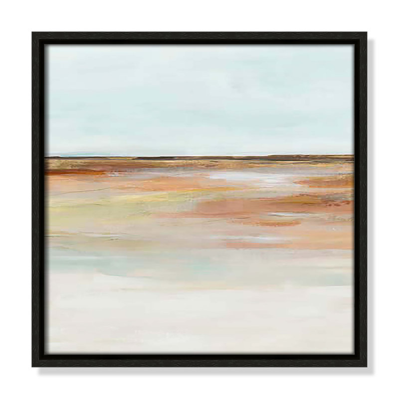 «Coastal Glades I Print» par Ian C, Cadre flottant espresso, H 13,5 po x l 13,5 po x P 2 po