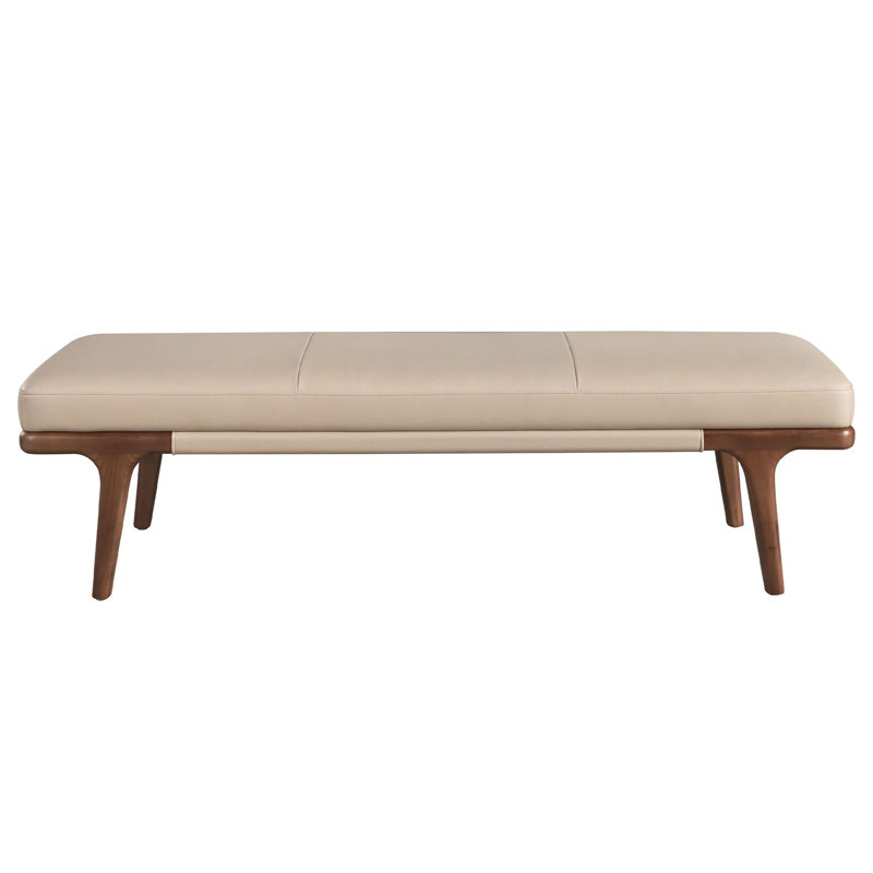 Faux Leather Upholstered Bench