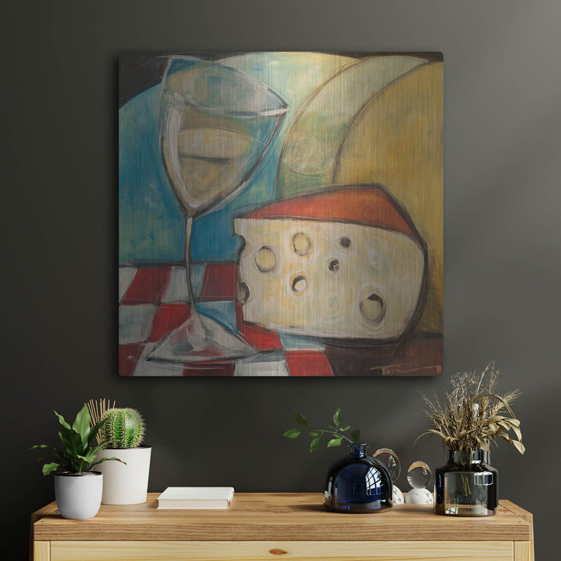 «Wine Wedge And Wheel» par Tim Nyberg, H 24 po x l 24 po