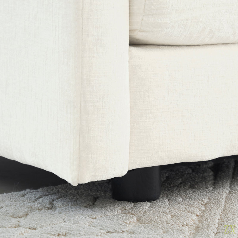 Fauteuil de lecture rembourré Comfy, Blanc