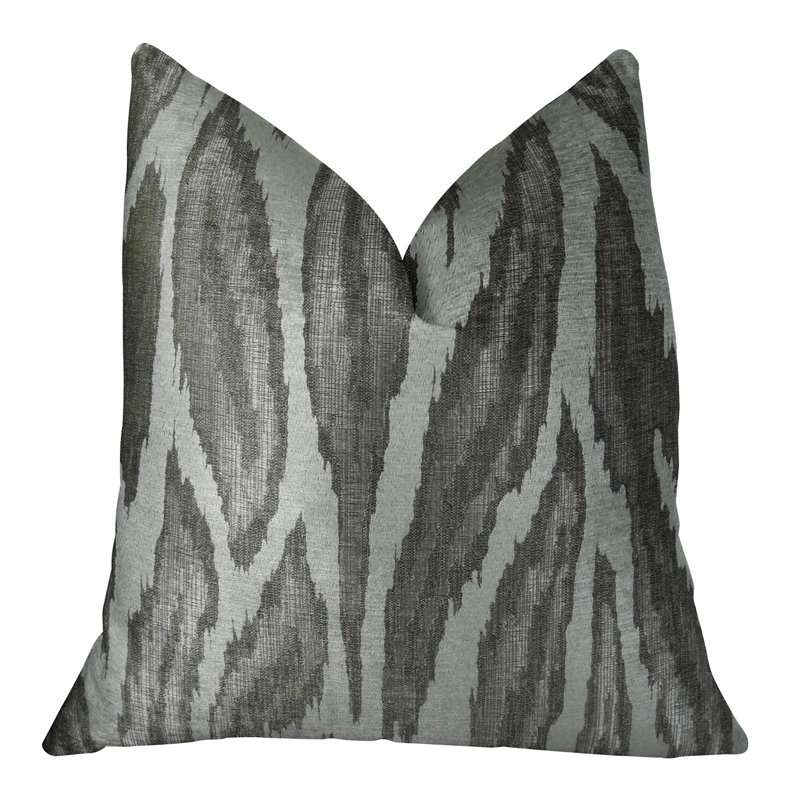 Coussin de luxe fabriqué à la main agate River, 12 po x 20 po, Coussin lombaire