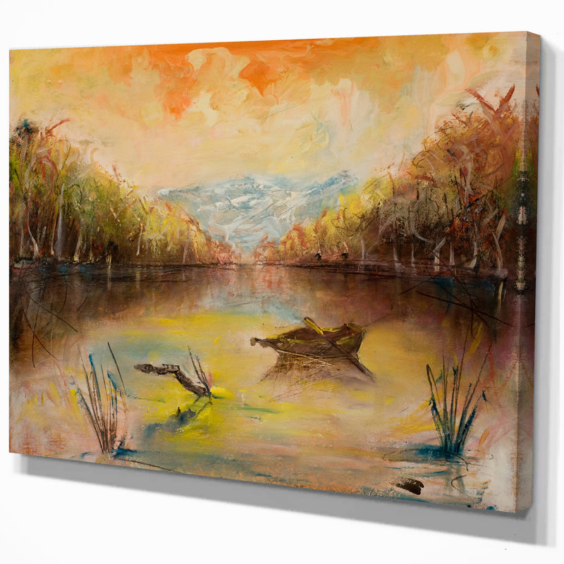 «Nature in Sunset», impression sur toile tendue, H 20 po x l 20 po x P 1 po