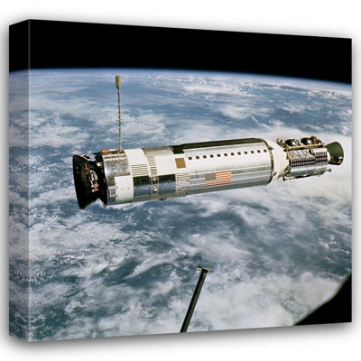 George Oliver NASA Gallery Wrapped Canvas Art: Agena Target Docking Vehicle Viewed from Gemini 12, 1966