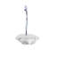 12 pièces de crochets de rideau de douche, crochets de rideau de douche antirouille décoratifs à la maison, résine, fleur rose, crochets, anneaux pour tringles de douche (blanc)