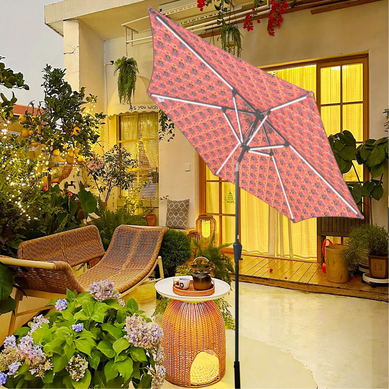 PARAPLUIE 9 PIEDS AVEC LUMIÈRE