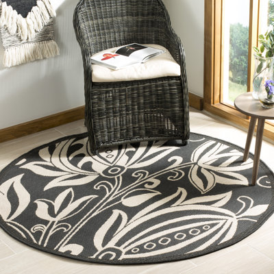Tapis intérieur / extérieur noir / brun clair Herefordshire