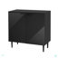 Ensemble de 2 armoires latérales minimalistes modernes, solution de rangement polyvalente, tablettes réglables, conception de porte géométrique élégante, parfait comme meuble télé-2136301621