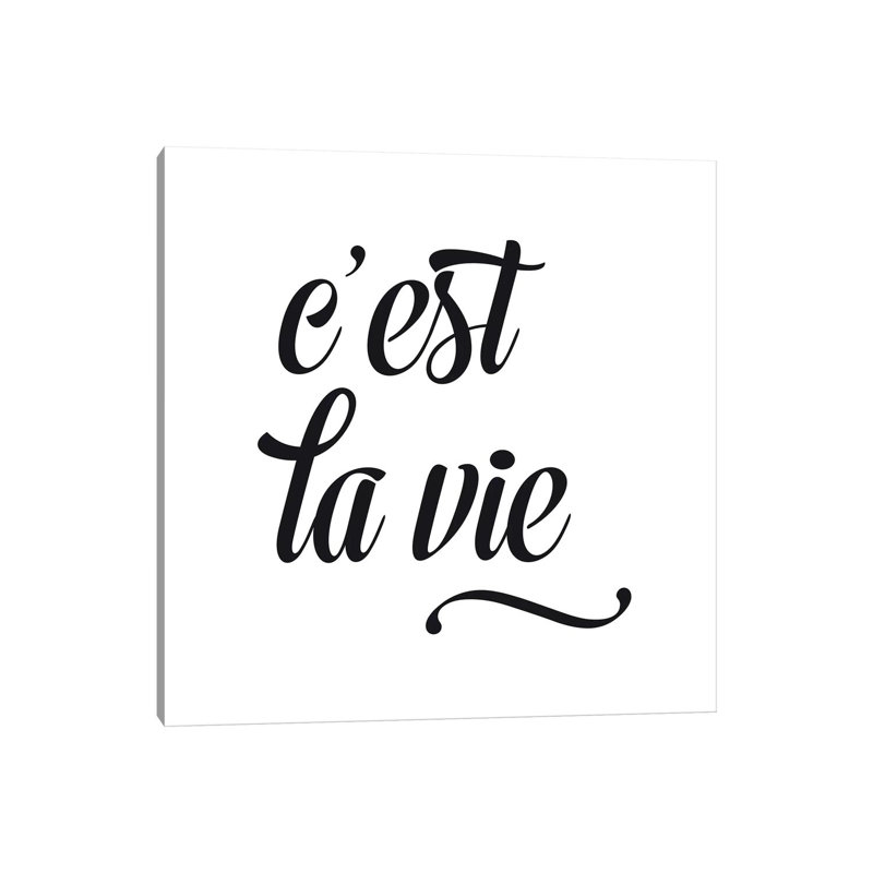 C'Est La Vie - Square by Nouveau Prints - Wrapped Canvas Gallery-Wrapped Canvas Giclée, 45.72 cm H x 45.72 cm W x 3.175 cm D
