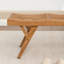 Banc en bois massif et canne Brylynn-1744925510